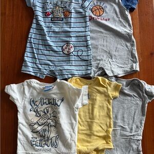 🦊 Bundle of baby clothes size 3-6 Months - Blue, Gray, Yellow, White